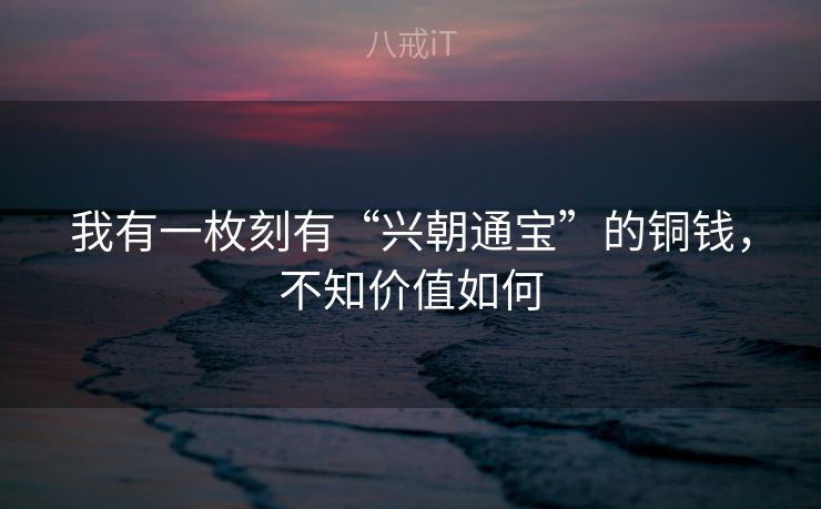 我有一枚刻有“兴朝通宝”的铜钱，不知价值如何