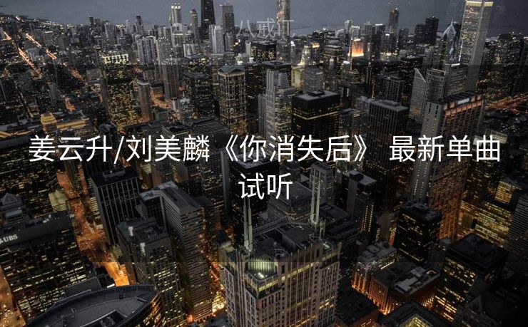 姜云升/刘美麟《你消失后》 最新单曲试听