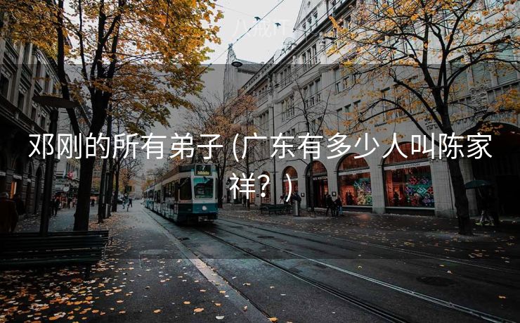 邓刚的所有弟子 (广东有多少人叫陈家祥？)