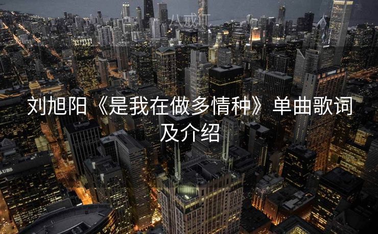 刘旭阳《是我在做多情种》单曲歌词及介绍