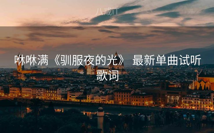 咻咻满《驯服夜的光》 最新单曲试听歌词