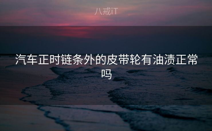 汽车正时链条外的皮带轮有油渍正常吗