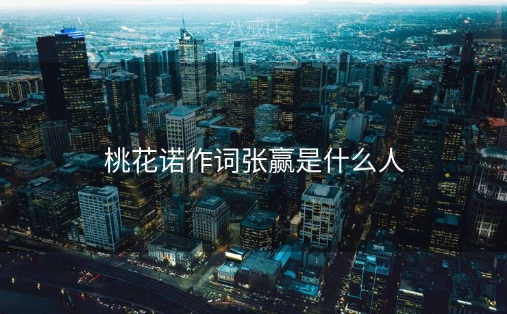桃花诺作词张赢是什么人