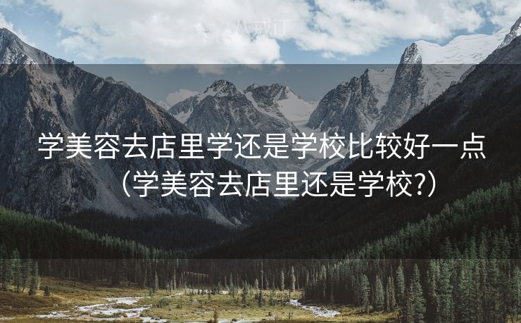 学美容去店里学还是学校比较好一点（学美容去店里还是学校?）