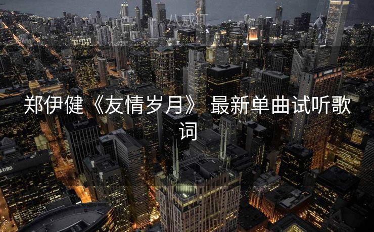郑伊健《友情岁月》 最新单曲试听歌词