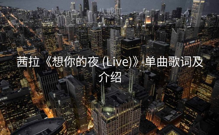 茜拉《想你的夜 (Live)》单曲歌词及介绍