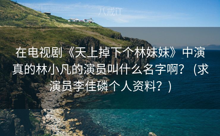 在电视剧《天上掉下个林妹妹》中演真的林小凡的演员叫什么名字啊？ (求演员李佳磷个人资料？)