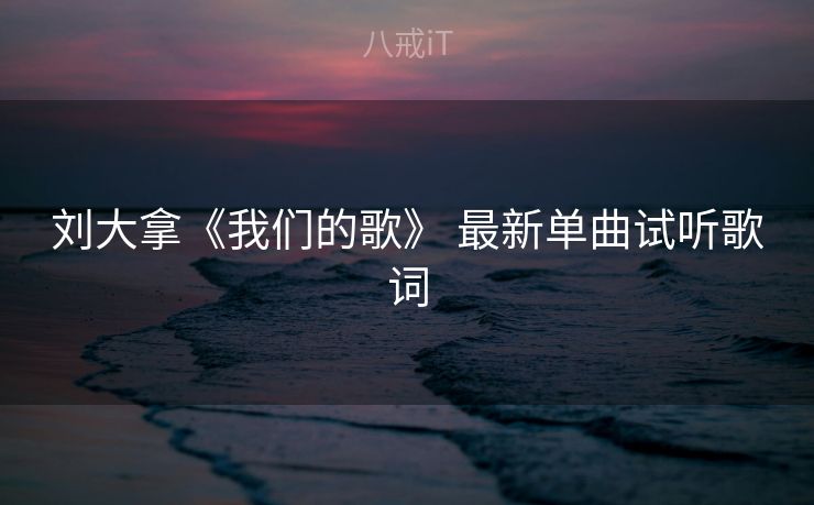 刘大拿《我们的歌》 最新单曲试听歌词