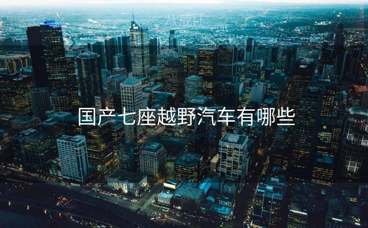  国产七座越野汽车有哪些
