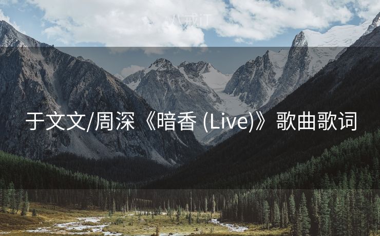 于文文/周深《暗香 (Live)》歌曲歌词