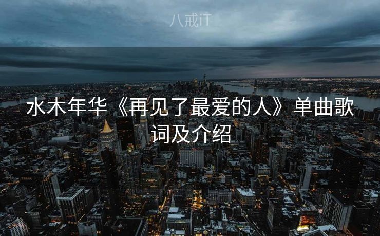 水木年华《再见了最爱的人》单曲歌词及介绍