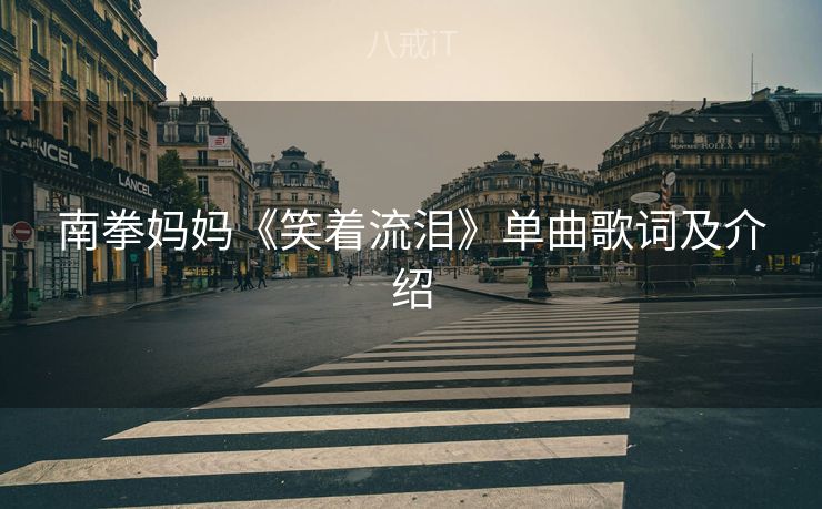 南拳妈妈《笑着流泪》单曲歌词及介绍