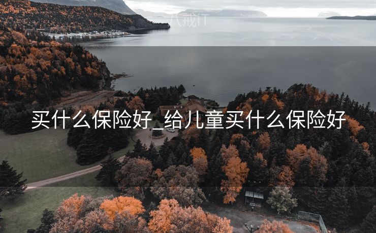 买什么保险好_给儿童买什么保险好