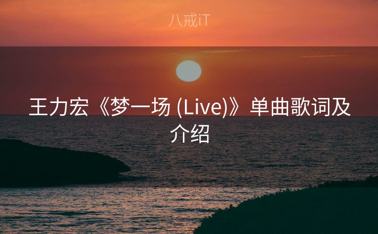 王力宏《梦一场 (Live)》单曲歌词及介绍