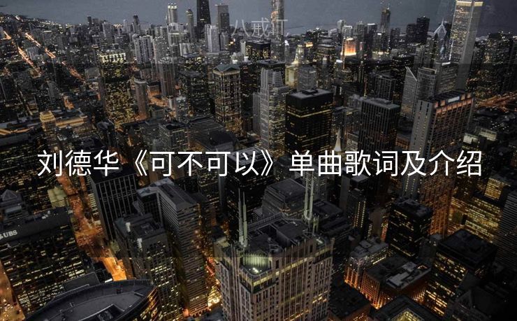 刘德华《可不可以》单曲歌词及介绍