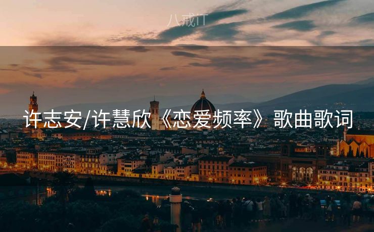 许志安/许慧欣《恋爱频率》歌曲歌词