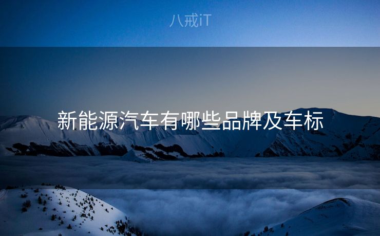 新能源汽车有哪些品牌及车标