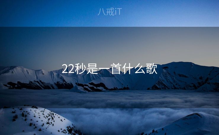 22秒是一首什么歌