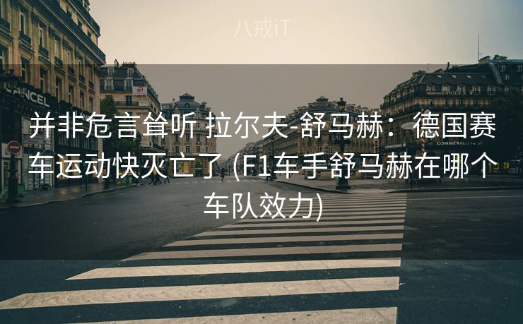 并非危言耸听 拉尔夫-舒马赫：德国赛车运动快灭亡了 (F1车手舒马赫在哪个车队效力)