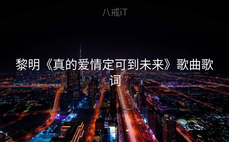 黎明《真的爱情定可到未来》歌曲歌词