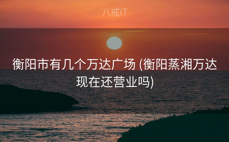 衡阳市有几个万达广场 (衡阳蒸湘万达现在还营业吗)