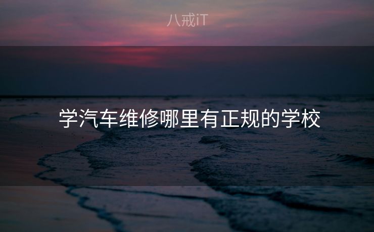  学汽车维修哪里有正规的学校
