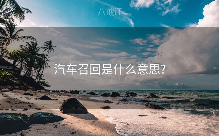 汽车召回是什么意思?
