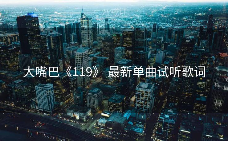 大嘴巴《119》 最新单曲试听歌词