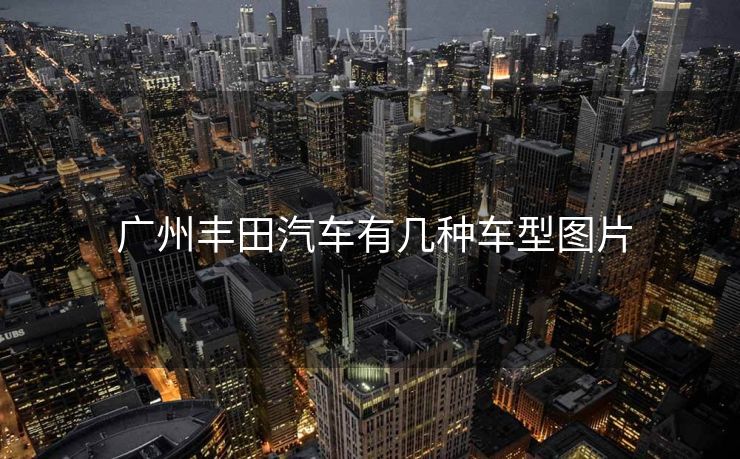  广州丰田汽车有几种车型图片