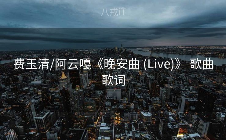 费玉清/阿云嘎《晚安曲 (Live)》 歌曲歌词
