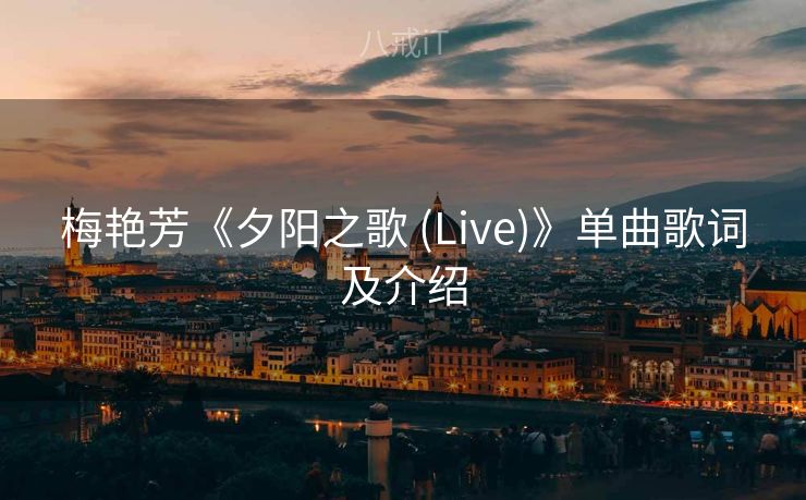 梅艳芳《夕阳之歌 (Live)》单曲歌词及介绍