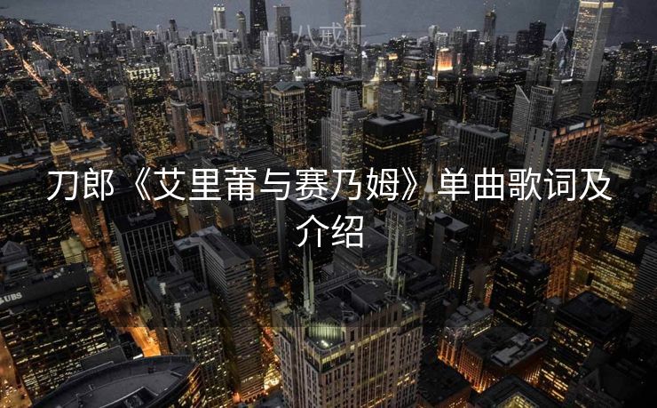 刀郎《艾里莆与赛乃姆》单曲歌词及介绍