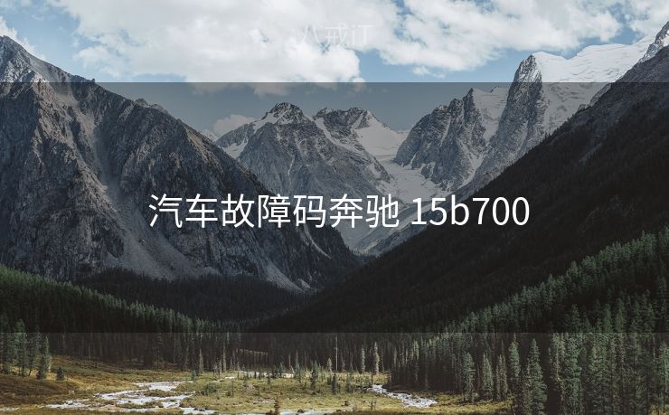  汽车故障码奔驰 15b700
