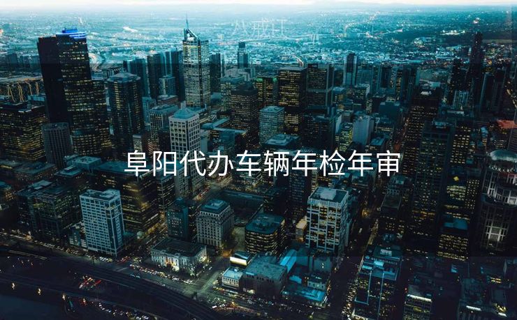  阜阳代办车辆年检年审