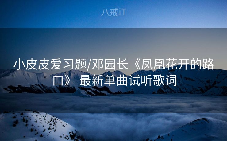 小皮皮爱习题/邓园长《凤凰花开的路口》 最新单曲试听歌词