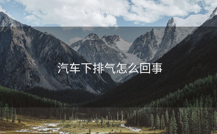  汽车下排气怎么回事