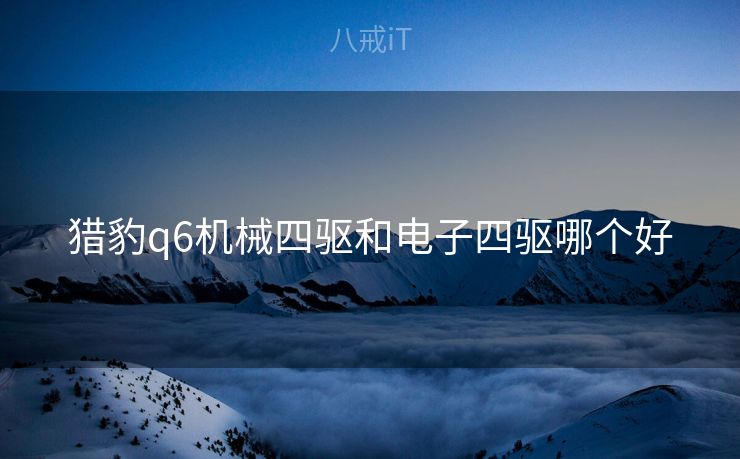 猎豹q6机械四驱和电子四驱哪个好