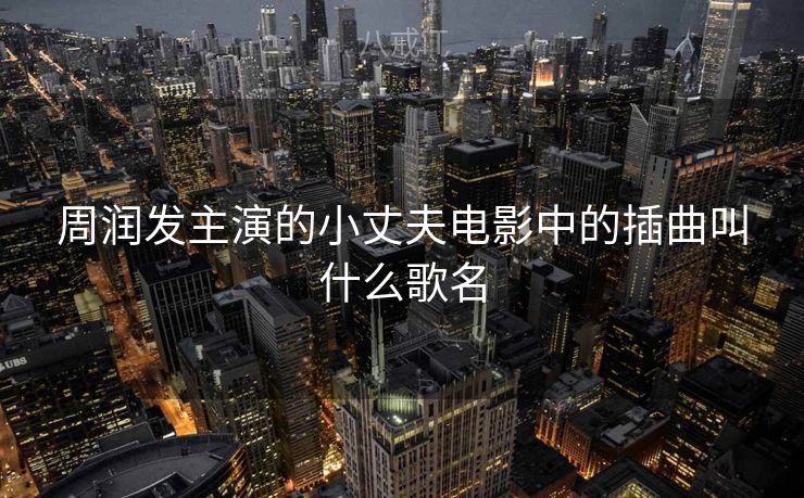 周润发主演的小丈夫电影中的插曲叫什么歌名