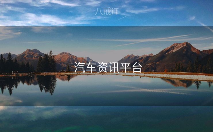  汽车资讯平台