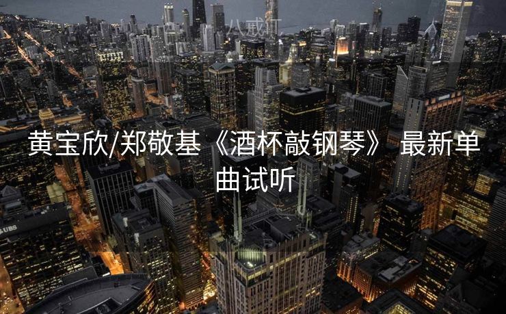 黄宝欣/郑敬基《酒杯敲钢琴》 最新单曲试听