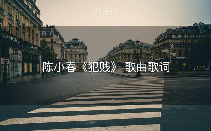 陈小春《犯贱》 歌曲歌词