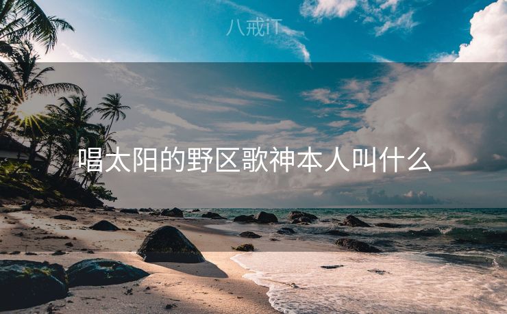 唱太阳的野区歌神本人叫什么