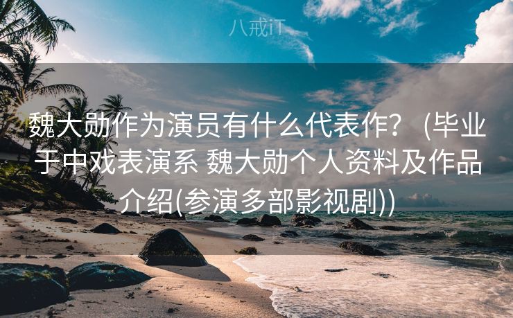 魏大勋作为演员有什么代表作？ (毕业于中戏表演系 魏大勋个人资料及作品介绍(参演多部影视剧))