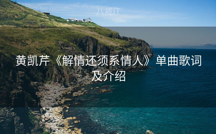 黄凯芹《解情还须系情人》单曲歌词及介绍