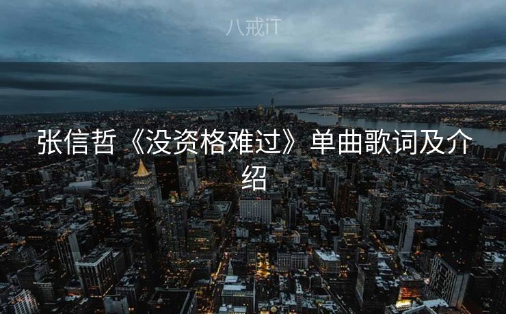 张信哲《没资格难过》单曲歌词及介绍