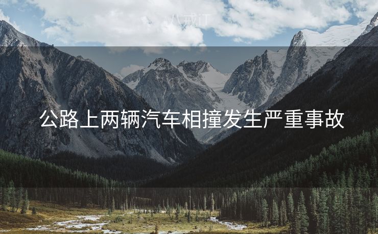  公路上两辆汽车相撞发生严重事故