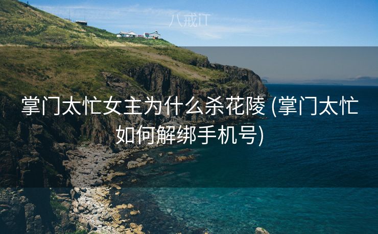 掌门太忙女主为什么杀花陵 (掌门太忙如何解绑手机号)