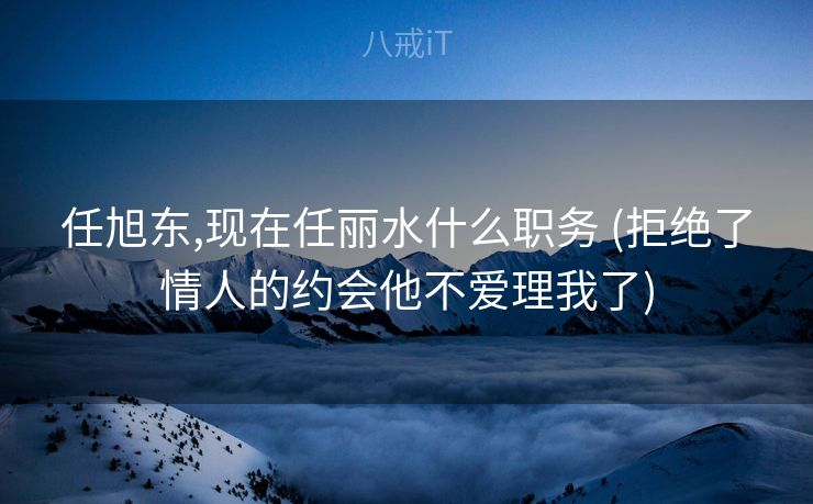 任旭东,现在任丽水什么职务 (拒绝了情人的约会他不爱理我了)