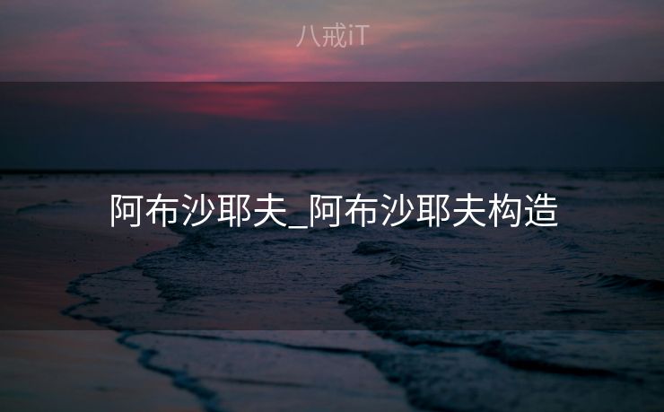 阿布沙耶夫_阿布沙耶夫构造
