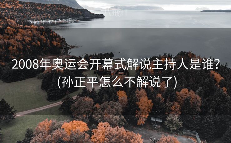 2008年奥运会开幕式解说主持人是谁？ (孙正平怎么不解说了)